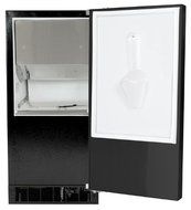 AGA Marvel 30IM5905 Under Counter Ice Machine, Black Cabinet and Left Hinge Stainless Steel Door, 15-Inch N6