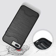 iPhone 7 Plus Case,iPhone 7 Plus Hybrid Case,MT Mall Hybrid Slim Fit Dual Layer Hybrid Case Brushed Metal Design... N18