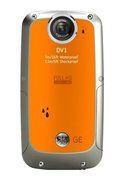 GE DV1-CO Waterproof/Shockproof 1080p Pocket Video Camera (Citrus Orange) (Discontinued by Manufacturer) N3