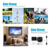 Andoer 2 Inch Dual Screen LCD Ultra HD Wifi Sports Action Camera 4K 15fps 1080P 60fps 12MP 170&deg; Wide-angle for... N2