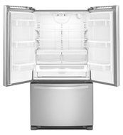 Whirlpool WRF532SMBB 21.7 Cu. Ft. Black French Door Refrigerator - Energy Star N7