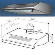 220-240 Volt / 50 Hz, Multistar MUC36HDSS Range Hood , FOR OVERSEAS USE ONLY, WILL NOT WORK IN THE US