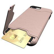 iPhone 7 Plus Case,iPhone 7 Plus Hybrid Case,MT Mall Hybrid Slim Fit Dual Layer Hybrid Case Brushed Metal Design... N25