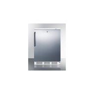 Summit VT65ML7SSTB 24" Commercially Approved Upright Freezer with 3.5 cu. ft. Capacity Factory Installed Lock...