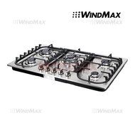 WindMax&reg; 34" Fashion Lines Stainless Steel 5 Burner Built-In Stoves Gas Cooktops Cooker