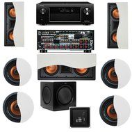Klipsch R-5502-W II In-Wall Speaker 7.1-SW-310 Denon AVR-X4000