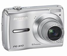Olympus FE-310 8MP Digital Camera with 5x Optical Zoom (Silver) N2