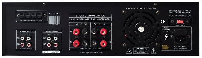 Pyle KTHSP390S 4 Pairs of 150W 5.25&quot; In-Wall / In-Ceiling Stereo White Speakers w/ 300W Digital Home Stereo Receiver... N9