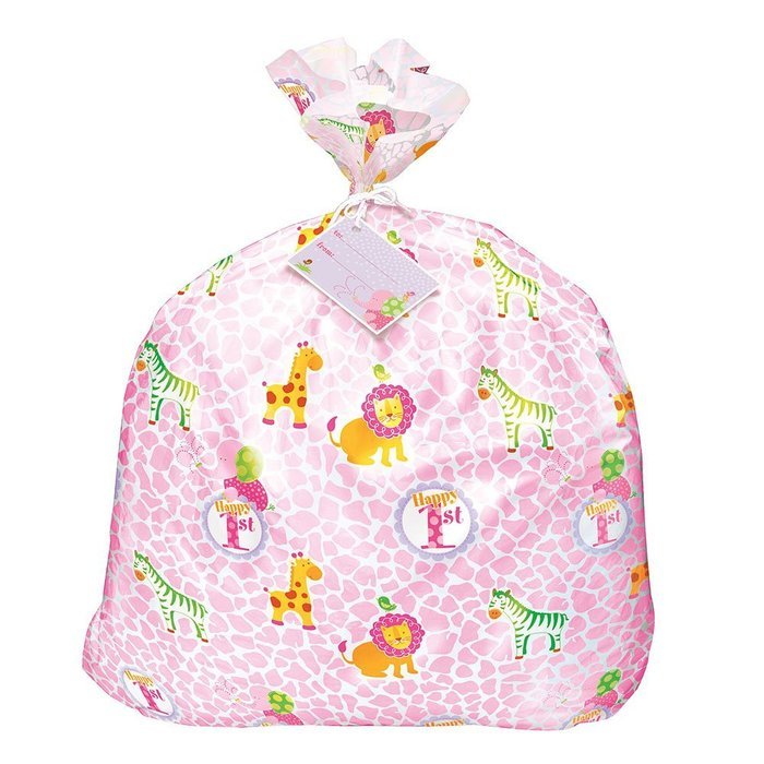 Pink Safari First Birthday Party Blowers, 8ct N37