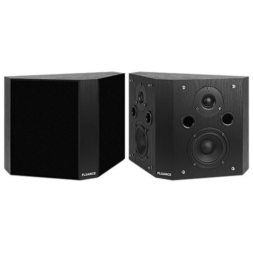 Fluance SXBP High Definition Bipolar Surround Sound Wide Dispersion Speakers for Home Theater N6