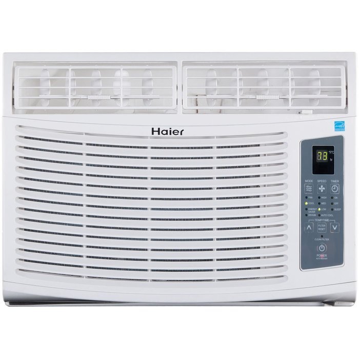 Haier ESA410N 10,000 BTU 115V Window-Mounted Air Conditioner and MagnaClik Remote with Braille N2