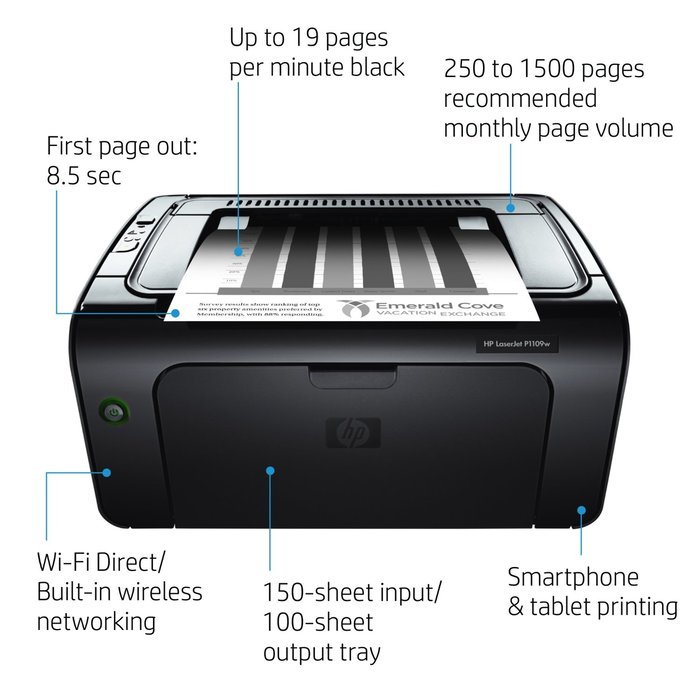 HP LaserJet Pro P1102w Wireless Monochrome Printer (CE658A#BGJ) N6