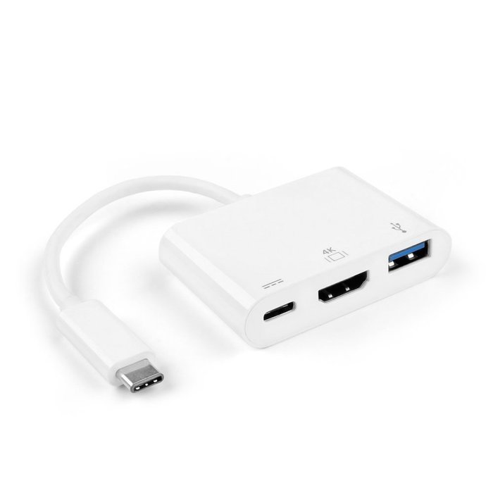 TNP USB Type C to HDMI Adapter - USB-C 3.1 Male to HDMI Female High Speed Ultra HD UHD 4K 1080P Video Audio AV... N21