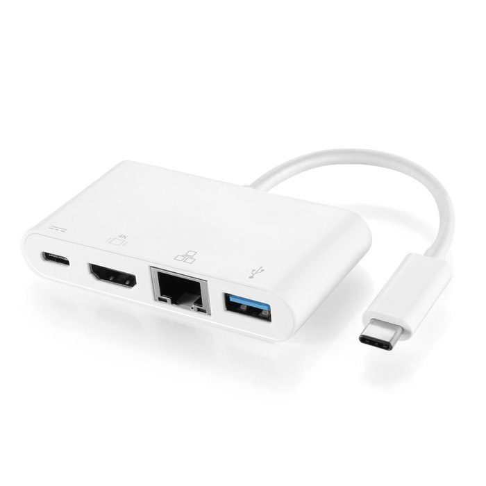 TNP USB Type C to HDMI Adapter - USB-C 3.1 Male to HDMI Female High Speed Ultra HD UHD 4K 1080P Video Audio AV... N27