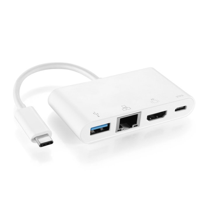 TNP USB Type C to HDMI Adapter - USB-C 3.1 Male to HDMI Female High Speed Ultra HD UHD 4K 1080P Video Audio AV... N28