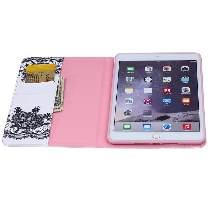 iPad Mini 1/2/3 Case, Firefish High Quality PU Leather Wallet Case [Card Pockets] and Kickstand Feature Case for... N367