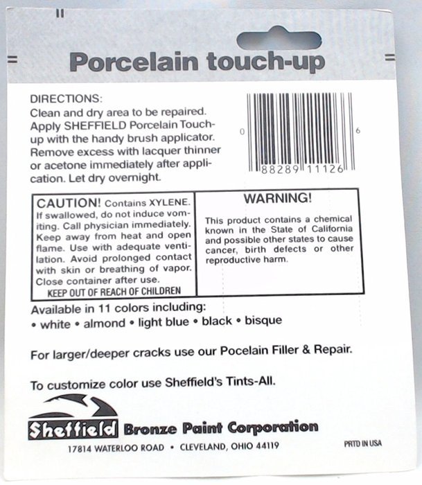 Porcelain, Heat-Proof, Appliance Touch-Up Paint, White, 1126 N2