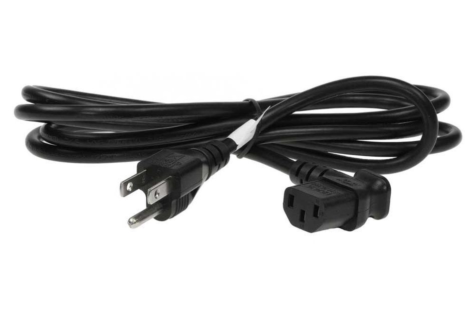 SF Cable, 3ft Left Angle Power Cord 10Amp 18/3 AWG NEMA 5-15P to C13 N4