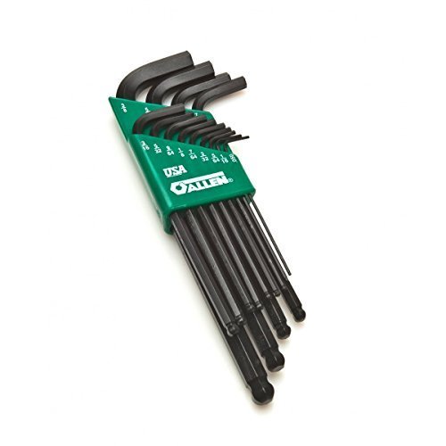 Allen 59901 Long Arm SAE Ball-Plus Hex Key Set, 13-Piece by Cooper Tools