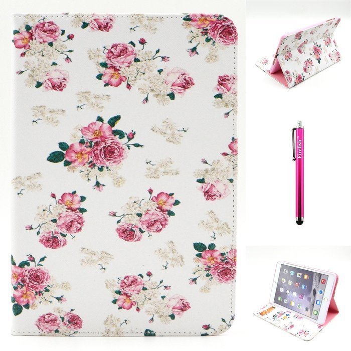 iPad Mini 1/2/3 Case, Firefish High Quality PU Leather Wallet Case [Card Pockets] and Kickstand Feature Case for... N377