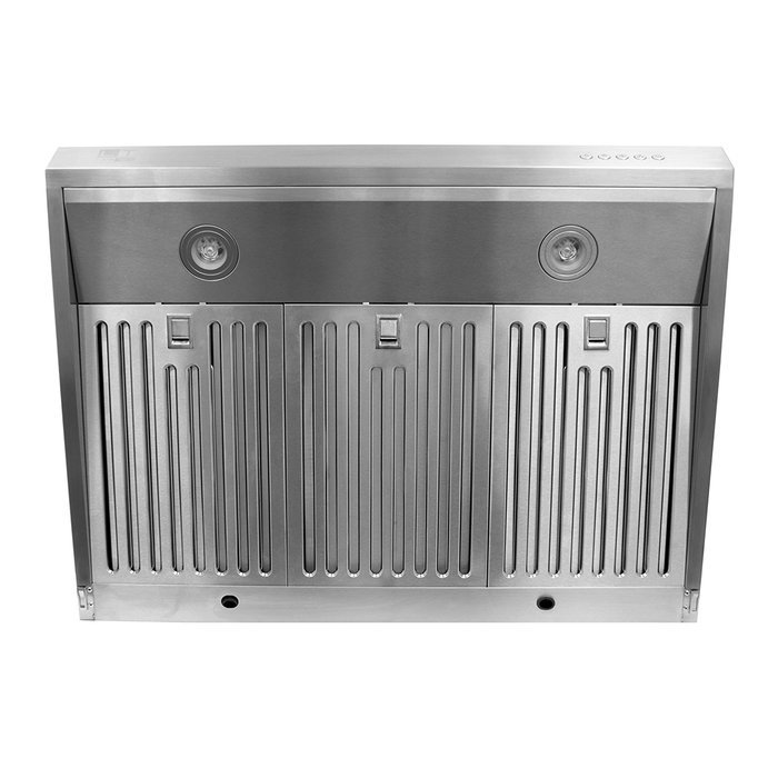 BV Stainless Steel 30" Under Cabinet High Airflow (870 CFM) Ducted Range Hood with LED Lights N5