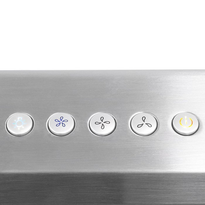 BV Stainless Steel 30" Under Cabinet High Airflow (870 CFM) Ducted Range Hood with LED Lights N6
