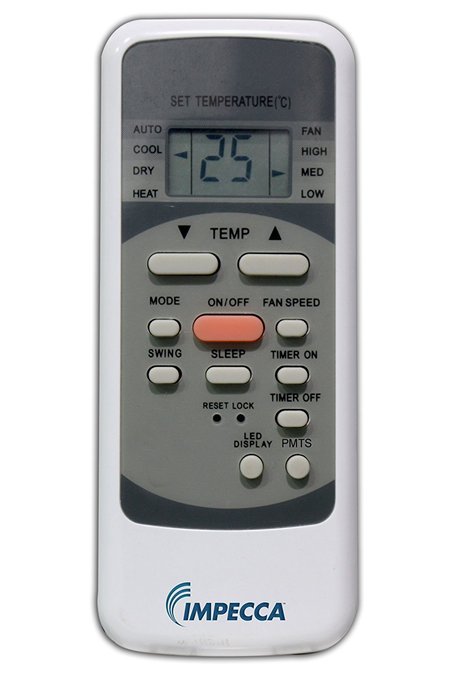 Impecca IPAH14-KS 14,000 BTU Heat & Cool Portable Air Conditioner with Electronic Controls N3