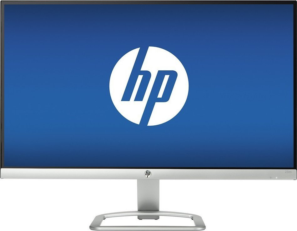 HP - 23" IPS LED HD Monitor - Natural silver
