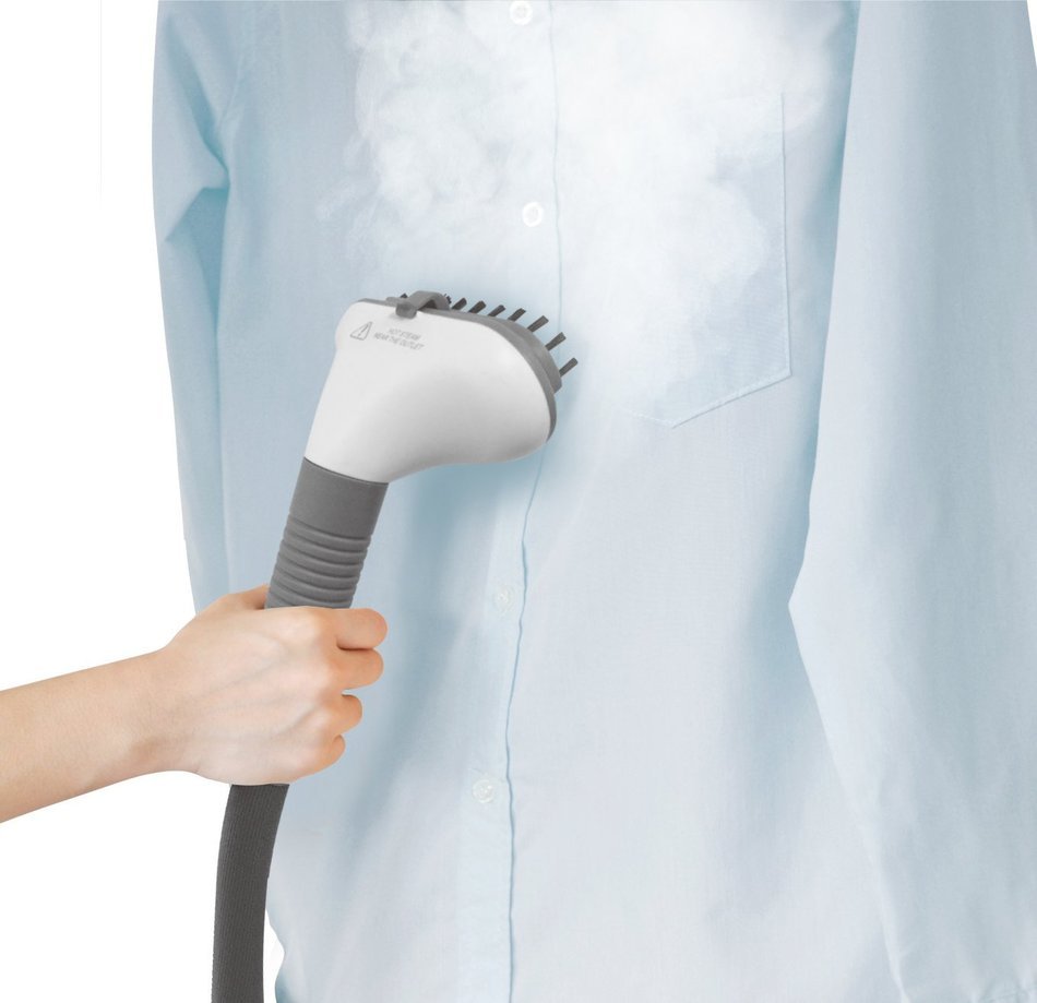 SALAV GS14-DJ Performance Garment Steamer with 360 Swivel Hanger, Dual Insulated Hose, 1500-Watt, Gray