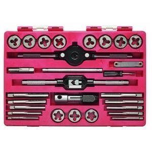SEPTLS58524614 - High Carbon Steel 24-Piece Tap Hexagon Die Sets by Irwin Tools