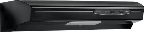 Broan QSE130BL Energy Star Qualified Under-Cabinet Range Hood, 30-Inch, Black N8