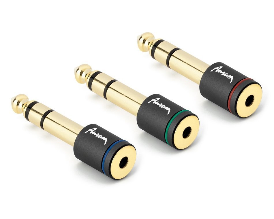 Aurum Cables Male to Male 3.5mm Universal 24K Gold Plated Auxiliary Audio Stereo Cable with 3 6.35mm Male to 3.5mm... N8