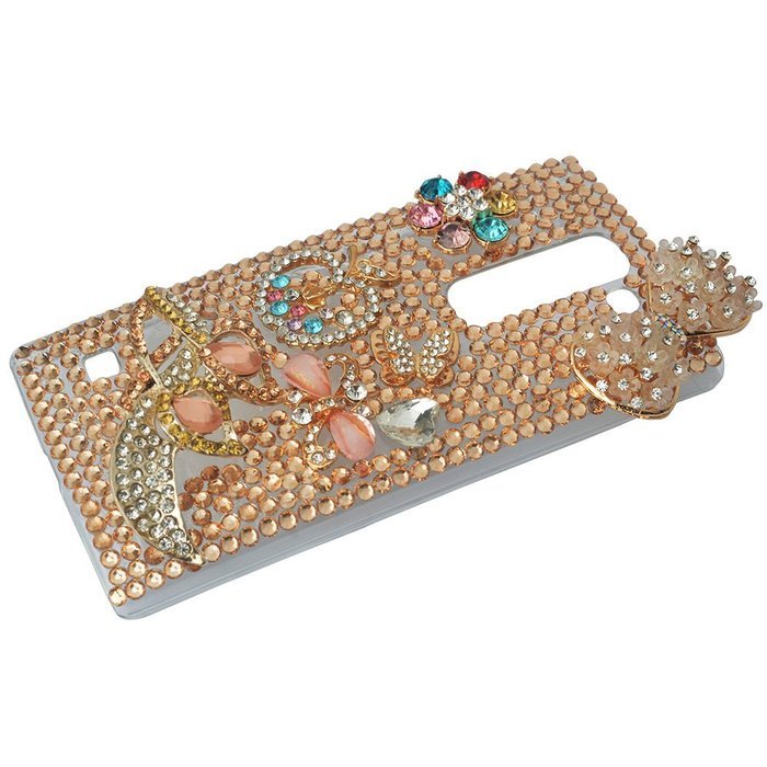 Spritech(TM) Bling Clear Phone Case For LG spirit h440 C70/LG Escape 2/LG Logos/LG Spirit 4G LTE,3D Handmade Silver... N8