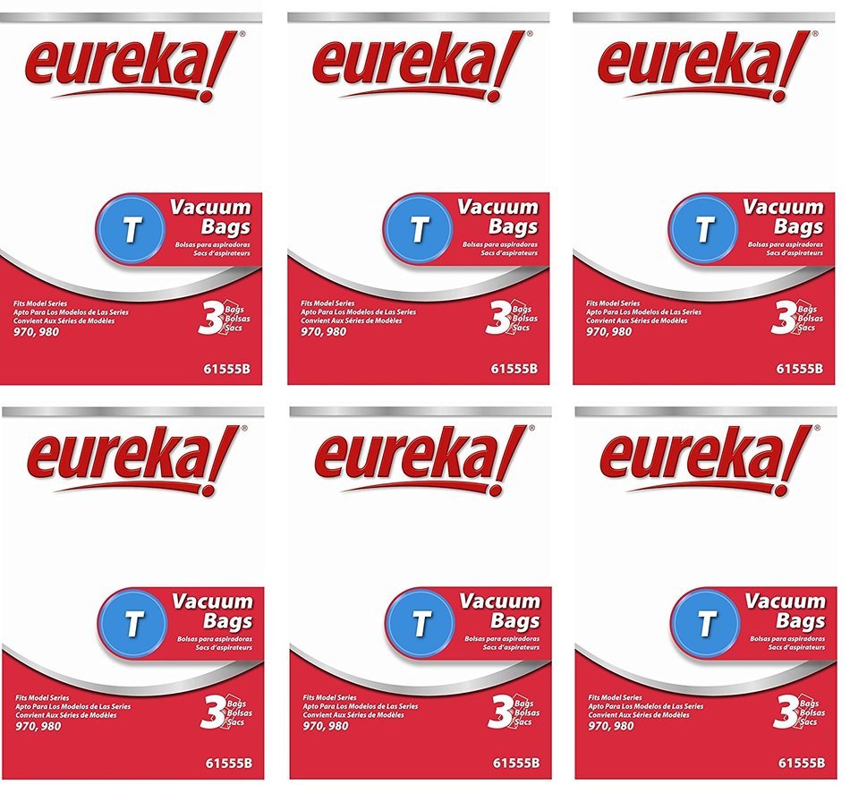 Eureka 61555b-6 Disposable Dust Bags Type T 3 Count