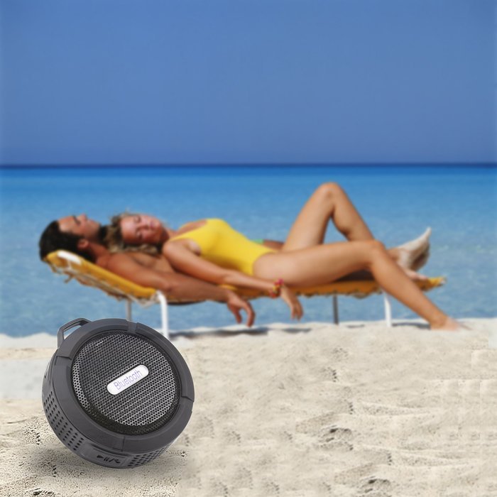 FYEO Waterproof Bluetooth 3.0 Speaker, 5 Watt Outdoor Sports Portable Rugged Shockproof Mini Wireless Shower Speaker... N2