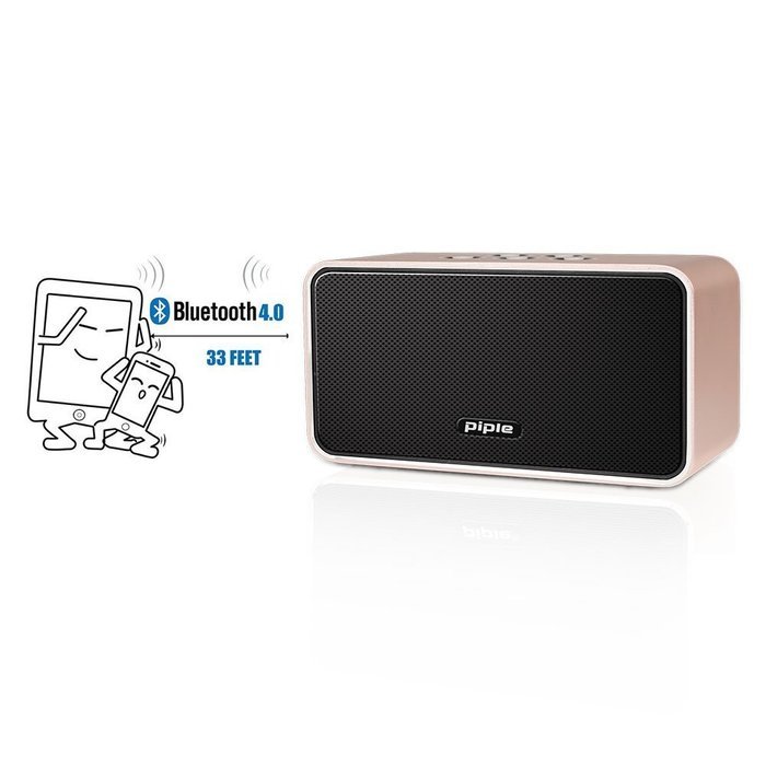 Piple Classic portable wireless bluetooth speaker, Hi-Fi stereo with built-in microphone, Enhanced Bass Clear... N4
