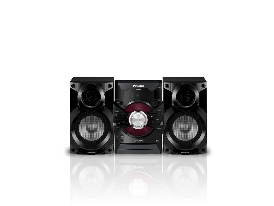 Panasonic MAX DJ Jukebox Sound System SC-AKX18 (Black) Bluetooth and USB Music Play, Smartphone Control