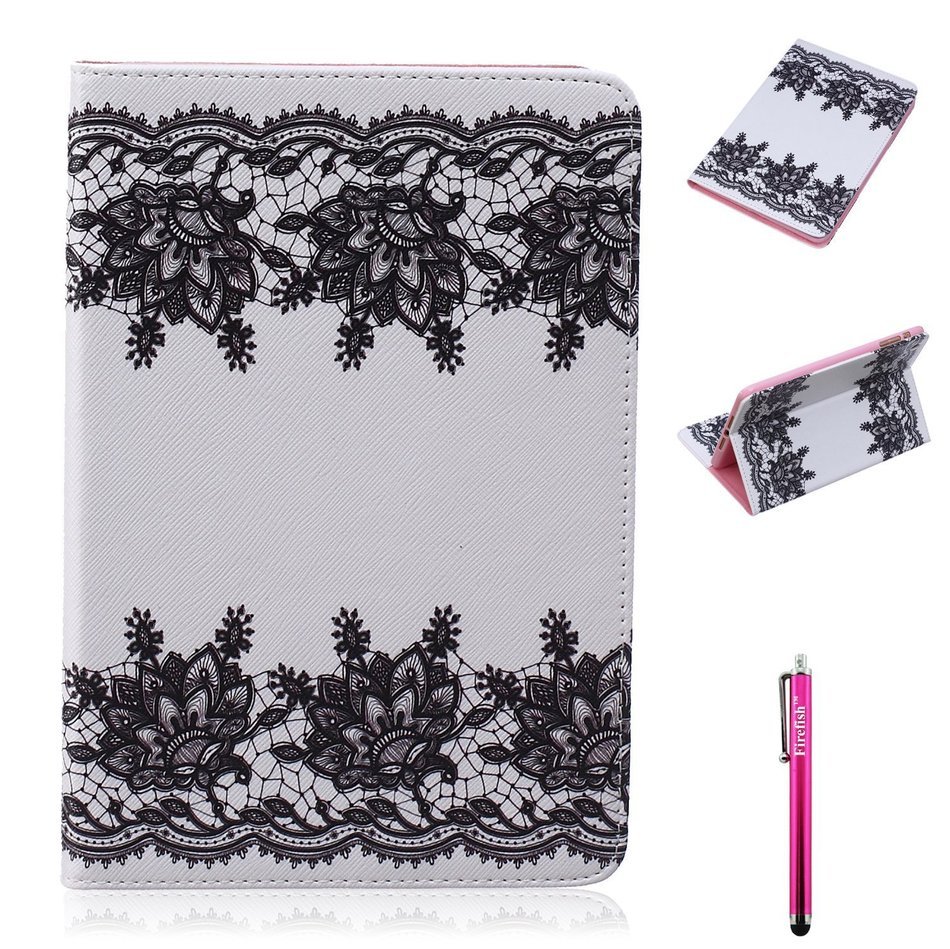 iPad Mini 1/2/3 Case, Firefish High Quality PU Leather Wallet Case [Card Pockets] and Kickstand Feature Case for... N442