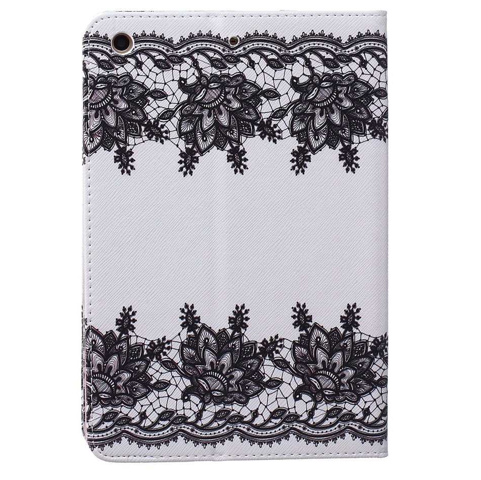 iPad Mini 1/2/3 Case, Firefish High Quality PU Leather Wallet Case [Card Pockets] and Kickstand Feature Case for... N444