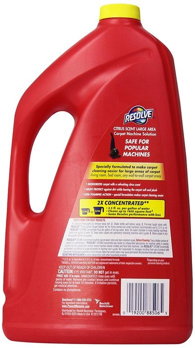 Resolve Carpet 2x Concentrate for Steam Machines, Crisp Linen Scent, 60 Fluid Ounce N2