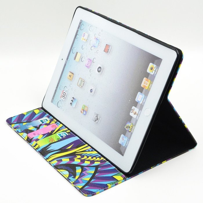 iPad Mini 1/2/3 Case, Firefish High Quality PU Leather Wallet Case [Card Pockets] and Kickstand Feature Case for... N448