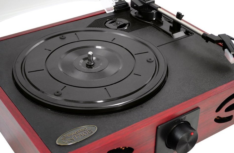 PYLE-HOME PVNT7U Retro Style Turntable with USB-to-PC