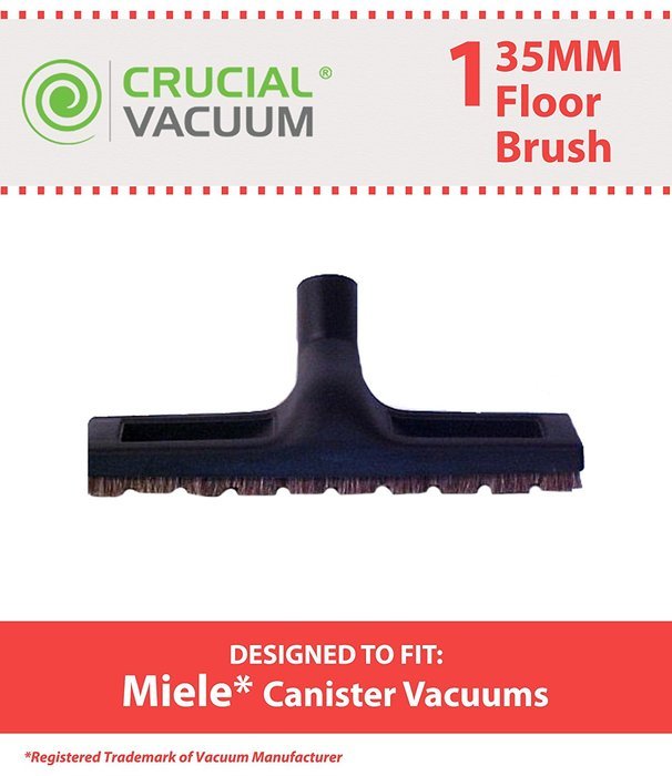 1 Miele Deluxe Hard Floor Brush, Fits All 35MM Vacuums, Designed & Engineered by Crucial Vacuum