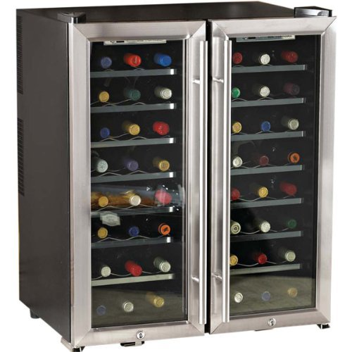Wine Enthusiast Dual Zone Thermoelectric Wine Refrigerator 48 Bottle