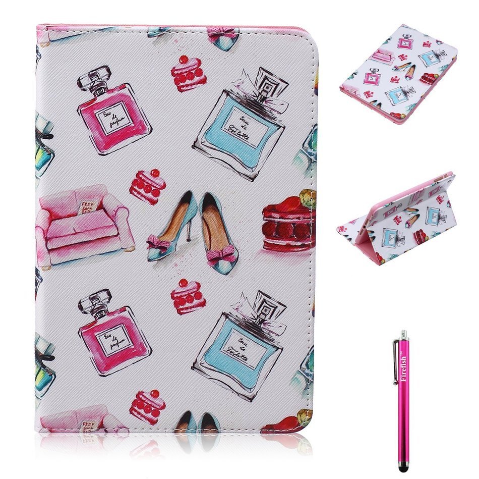 iPad Mini 1/2/3 Case, Firefish High Quality PU Leather Wallet Case [Card Pockets] and Kickstand Feature Case for... N487