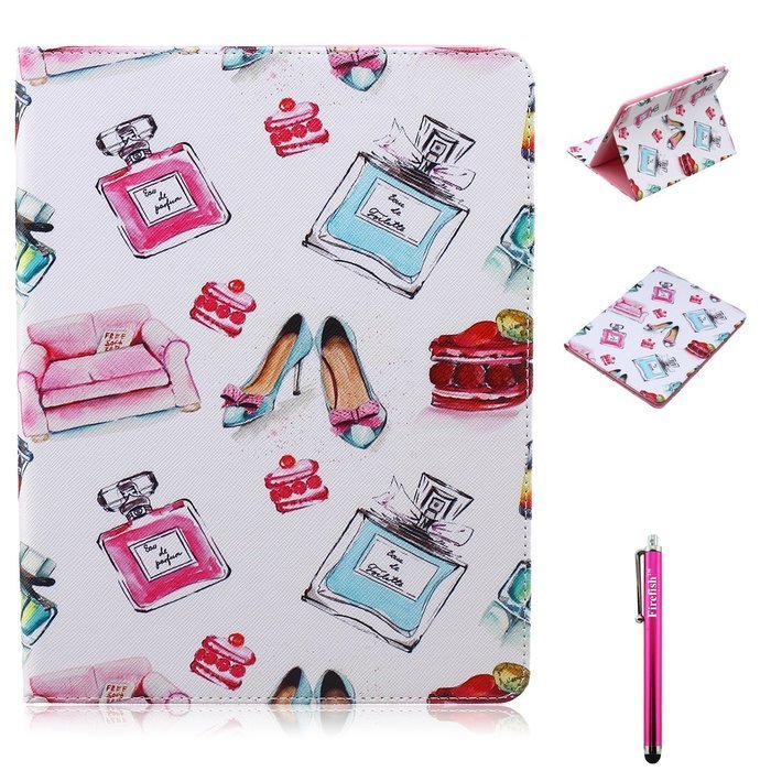 iPad Mini 1/2/3 Case, Firefish High Quality PU Leather Wallet Case [Card Pockets] and Kickstand Feature Case for... N491