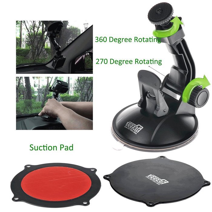 Car Dashboard Suction Cup Mount,Selfie Stick Monopod for Lightdow LD6000 1080P HD Wifi Sports Action Cam,EEEKit... N6