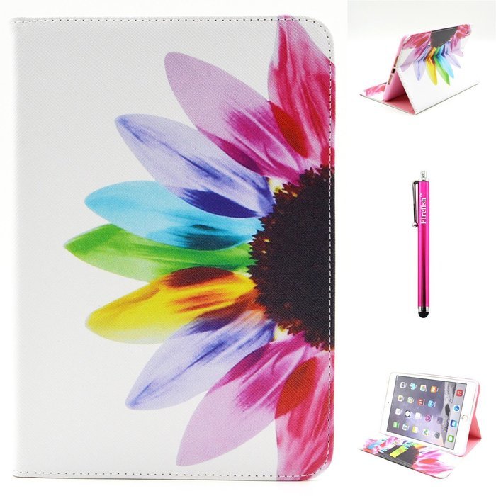 iPad Mini 1/2/3 Case, Firefish High Quality PU Leather Wallet Case [Card Pockets] and Kickstand Feature Case for... N522
