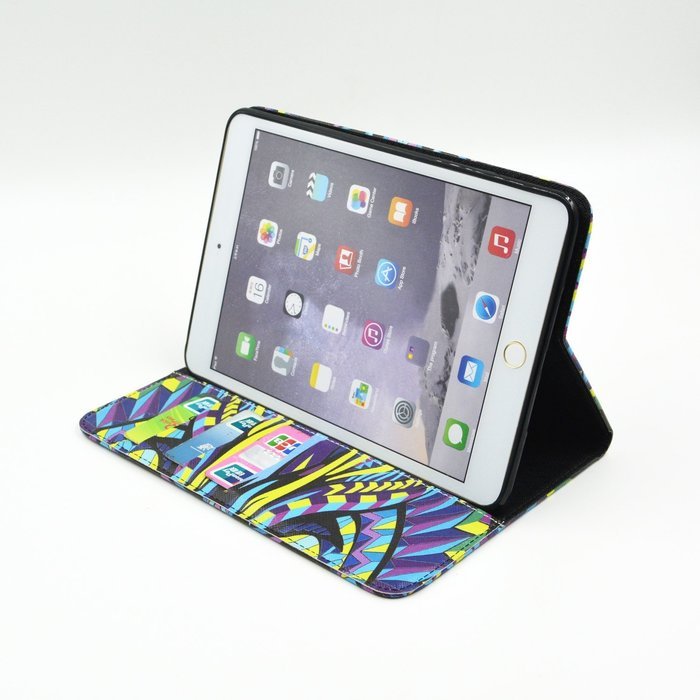 iPad Mini 1/2/3 Case, Firefish High Quality PU Leather Wallet Case [Card Pockets] and Kickstand Feature Case for... N529