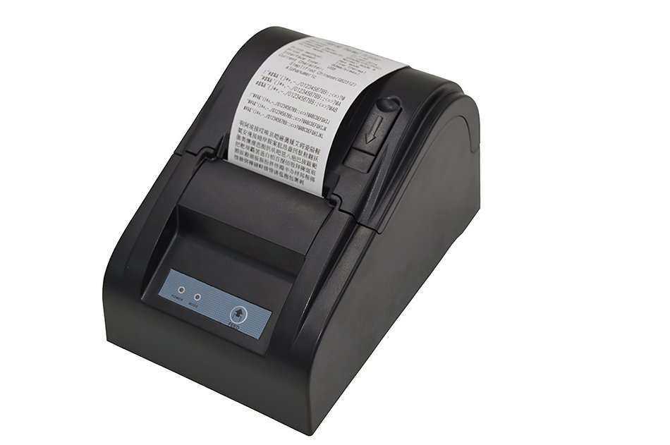 1 X USB POS Thermal Printer (Black, Paper width 58mm, Compatible ESC/POS Command, Built-in data buffer) N2